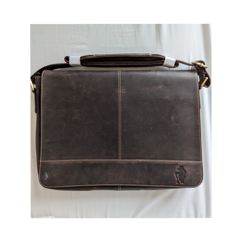 NWOT Men's Leather Messenger Bag